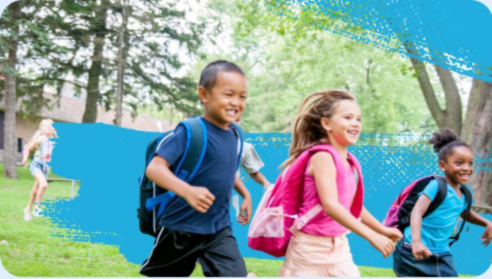 Children running